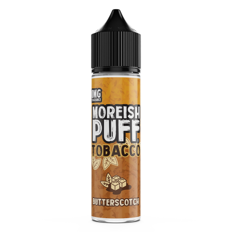 Moreish Puff Tobacco: Butterscotch Tobacco 0mg 50ml Shortfill E-Liquid