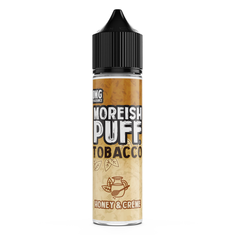 Moreish Puff Tobacco: Honey and Cream Tobacco 0mg 50ml Shortfill E-Liquid