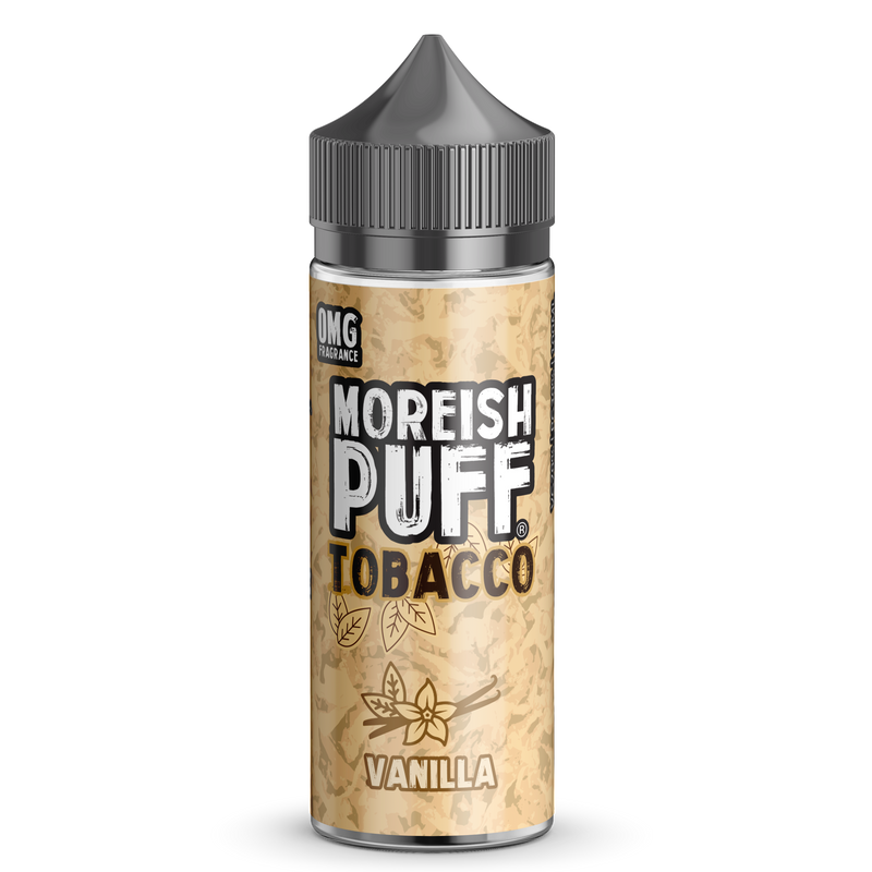 Moreish Puff Tobacco: Vanilla Tobacco 0mg 100ml Shortfill E-Liquid