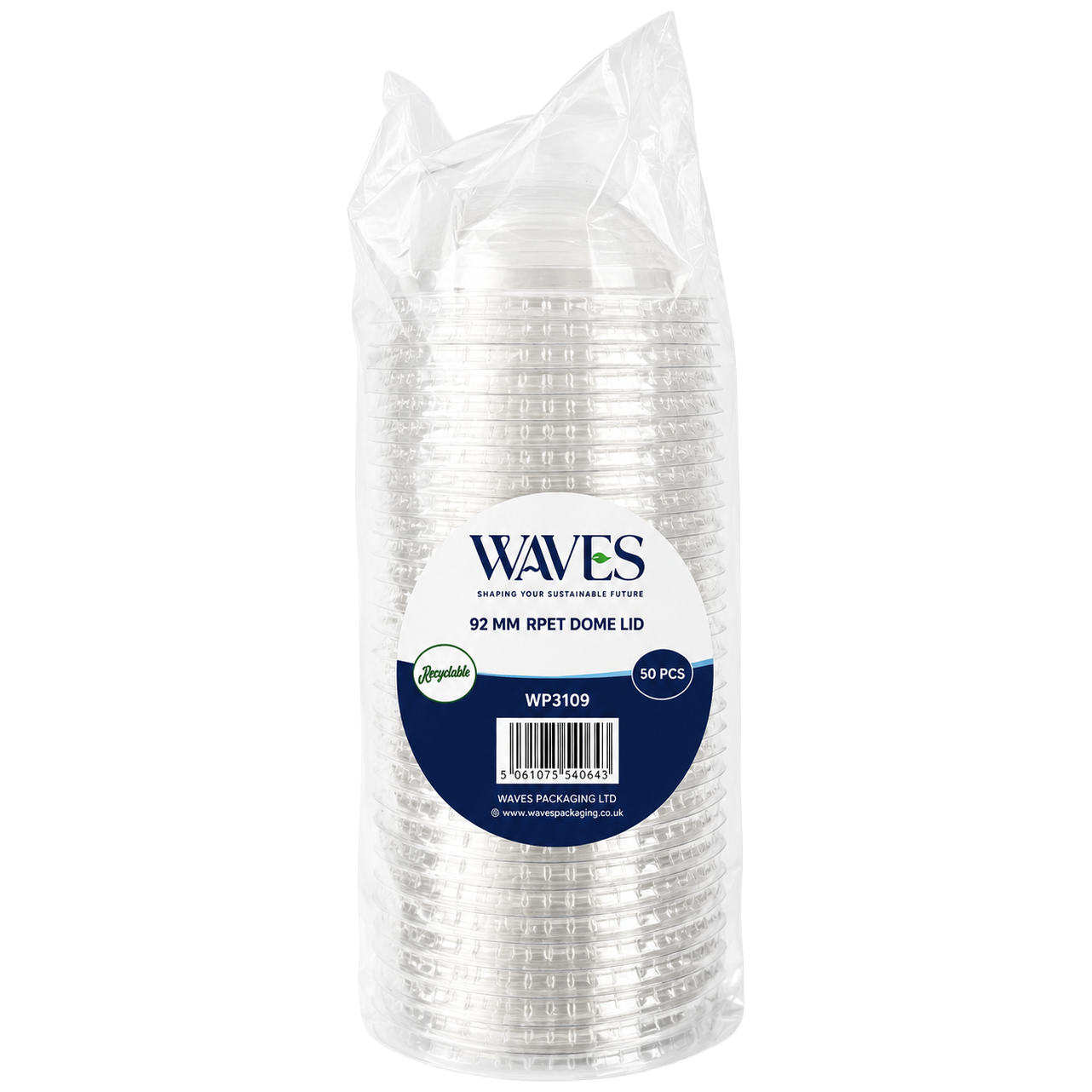 Dome Lids 12/16 oz 92mm 50pk