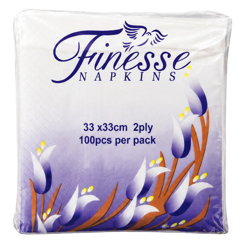 2ply Napkins White 50pk