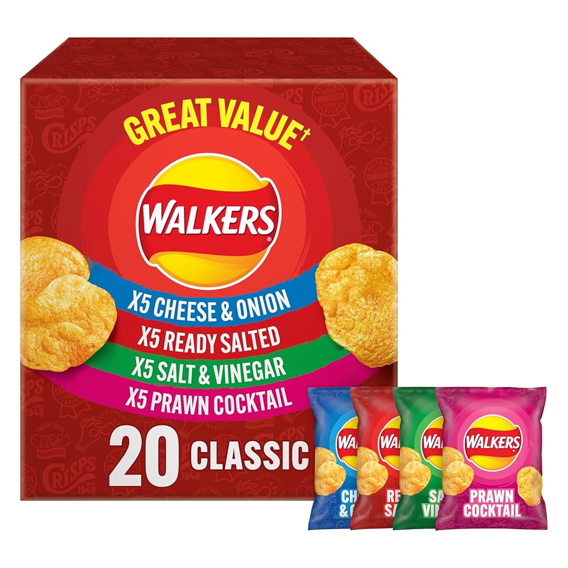 Walkers Great Value Classic Pack (20 x 25g)