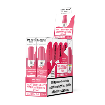 Watermelon Strawberry Kiwi / Pack of 10 / 15mg