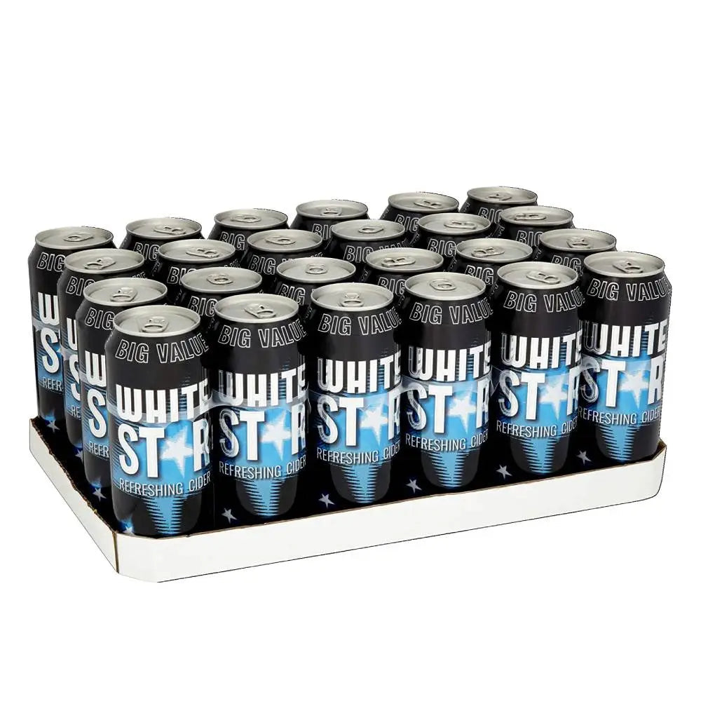 White Star Cider Cans 24 x 500ml