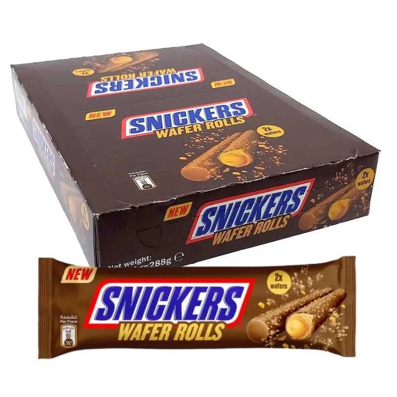 Snickers Wafer Rolls 12 Pack