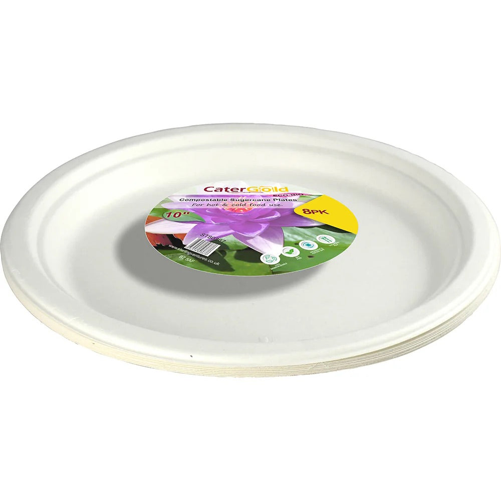 Eco-Bio Bagasse Plates 10