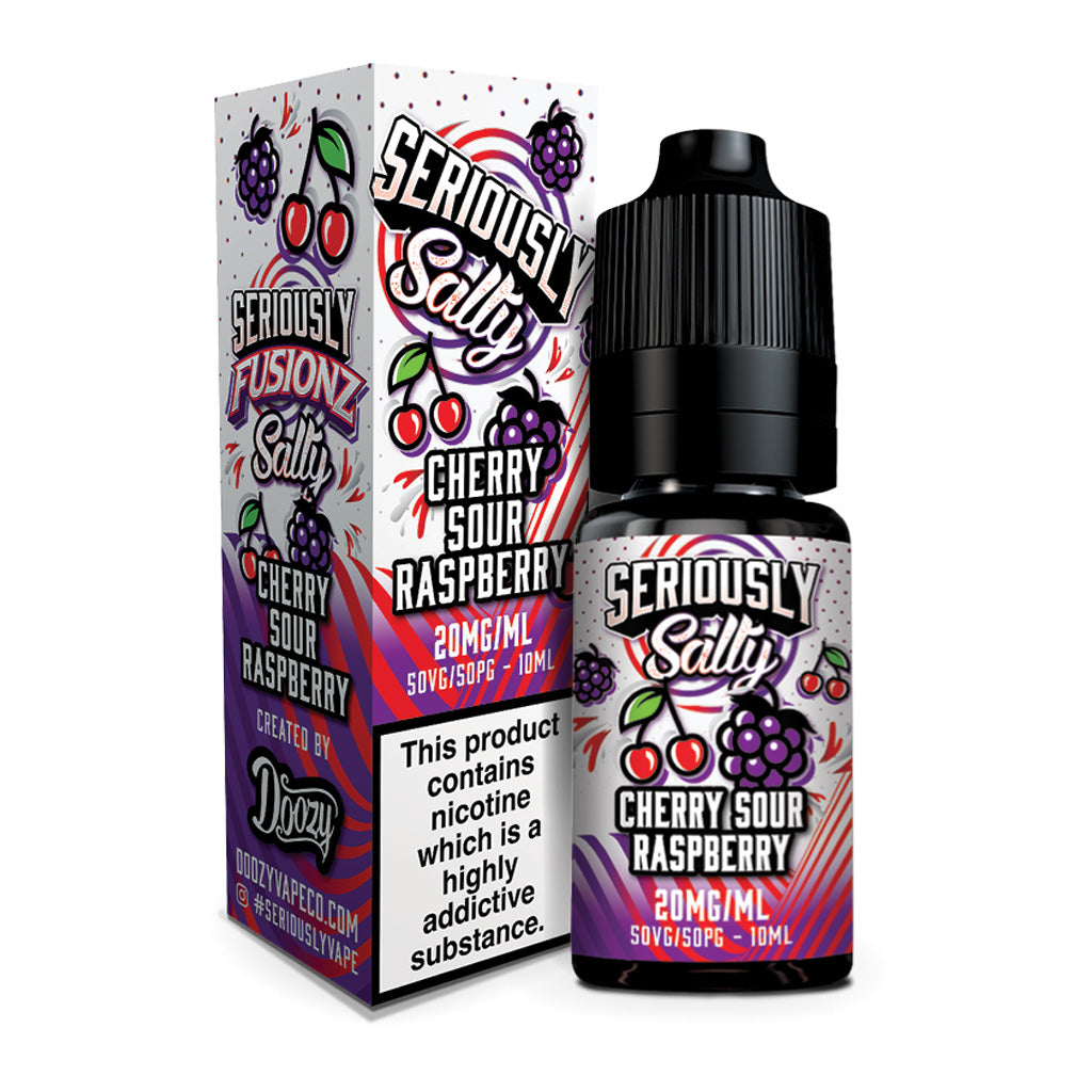 Seriously Fusionz Salty Cherry Sour Raspberry 10ml Nic Salt