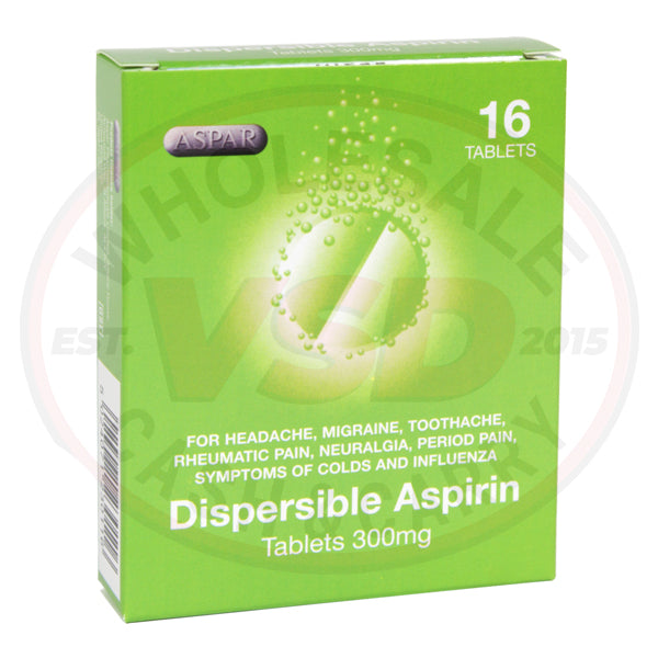 Dispersible Aspirin 300mg Tablets