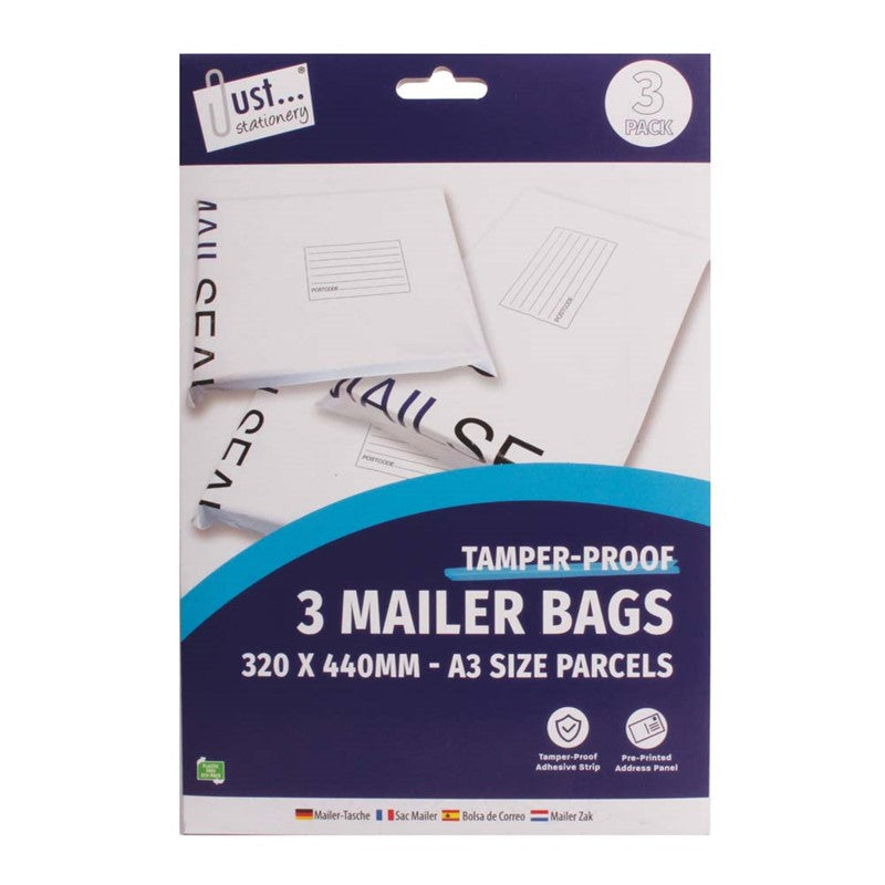 3 E Mailer Bags Large 320 x 440mm