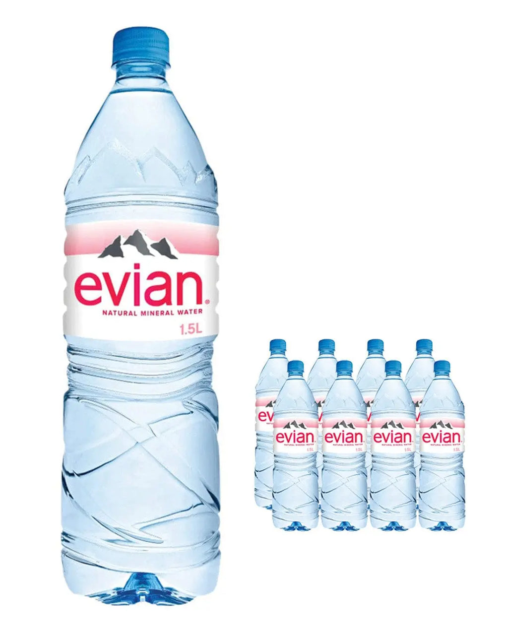 Evian Natural Mineral Water 8x1.5L
