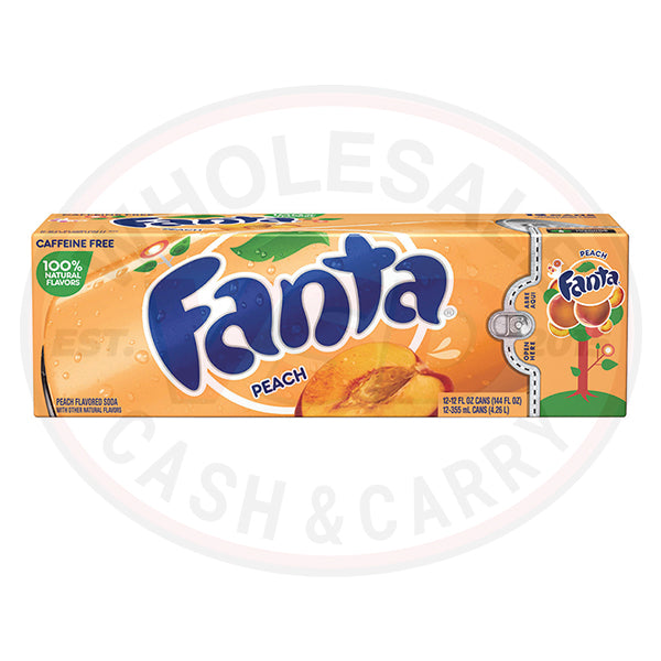 Fanta Peach Cans (355mlx12)