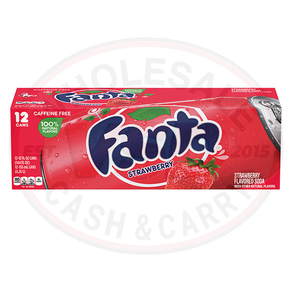 Fanta Strawberry Cans (355mlx12)