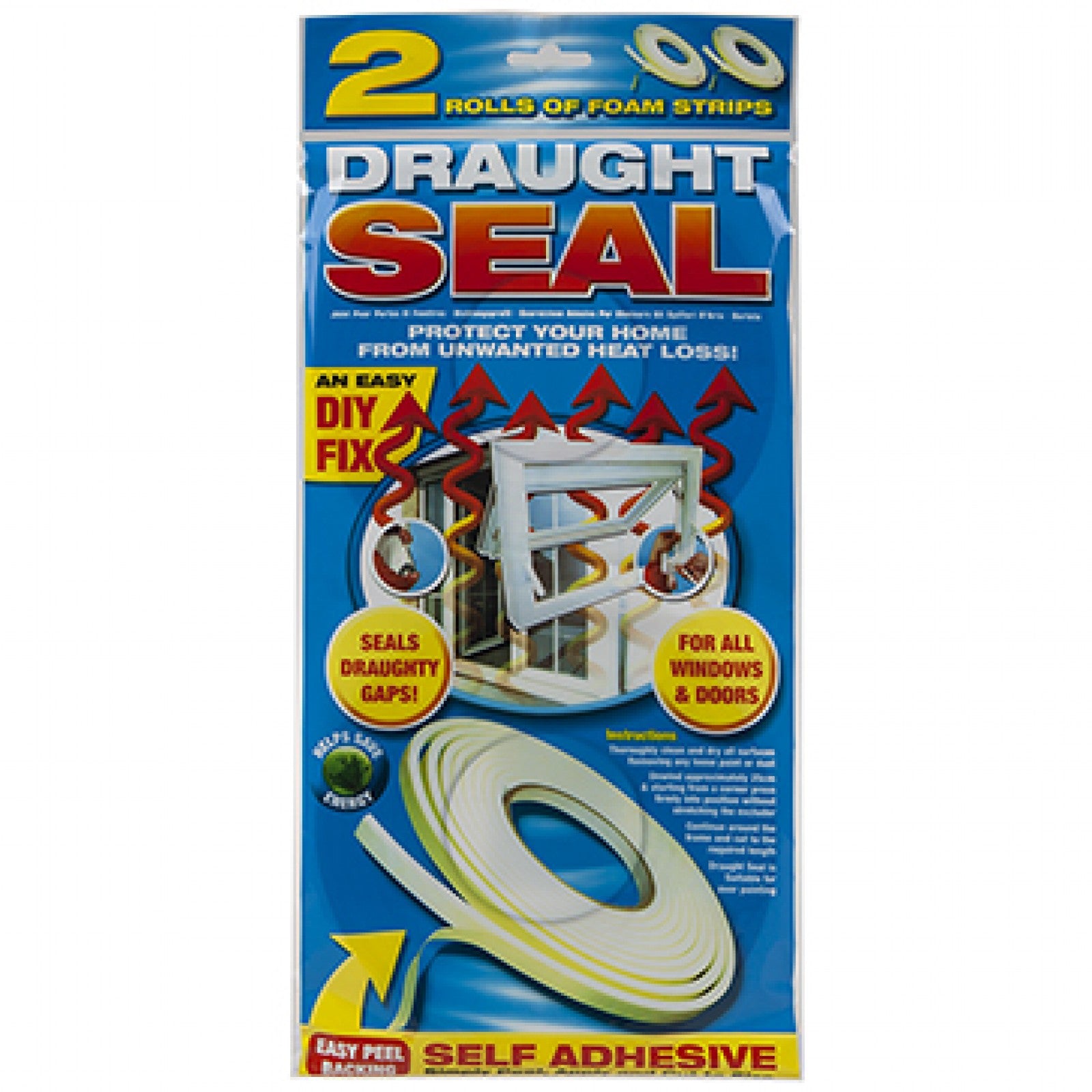 Twin Pack 5m x 9mm Draught Excluder In