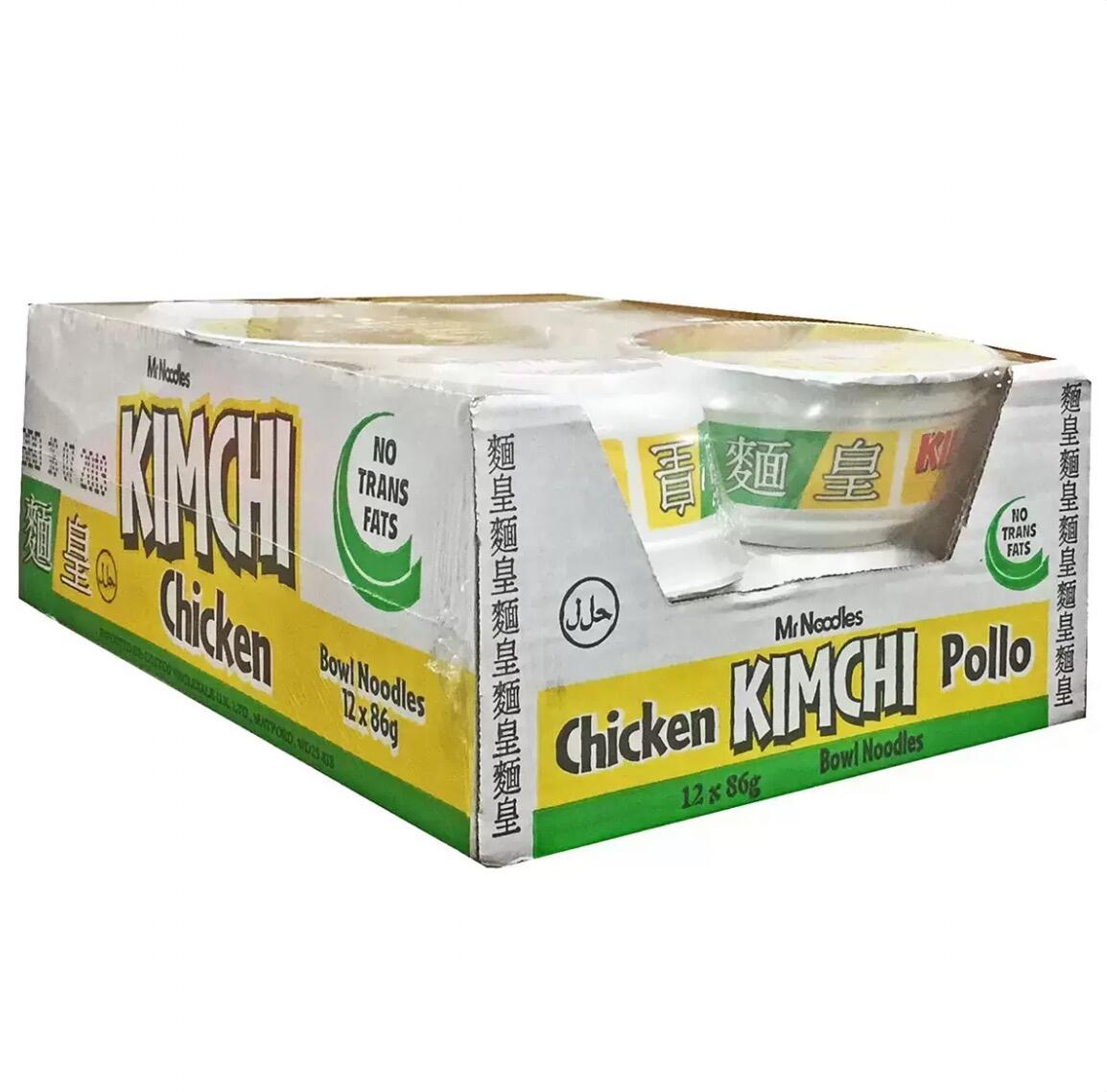 Mr Noodles Kimchi Chicken 12x86g