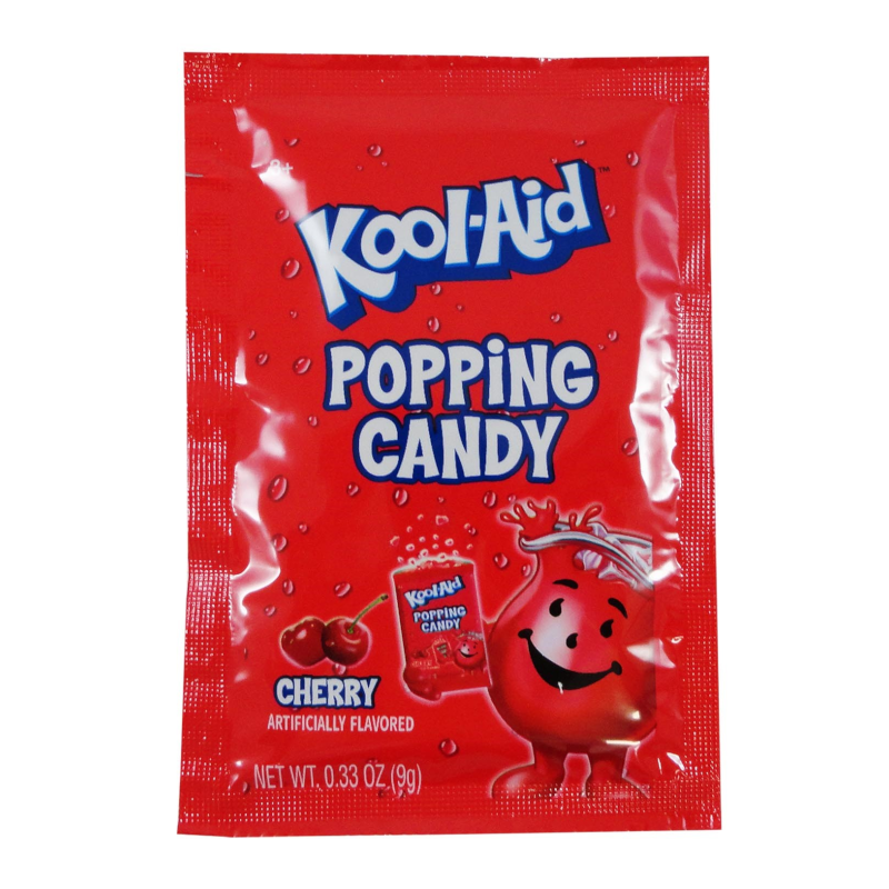 Kool-Aid Cherry Popping Candy 0.33oz (9g) 20CT