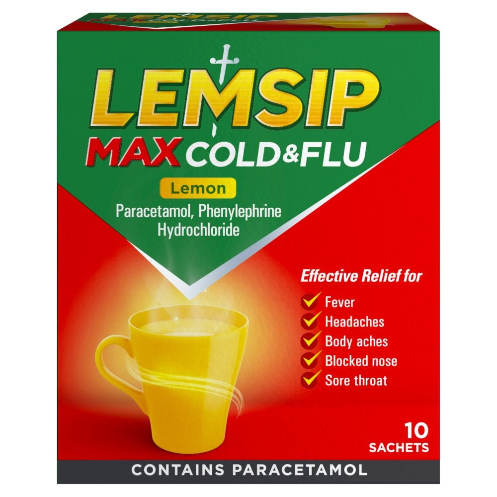 Lemsip Max Cold & Flu Lemon 6 x 10 Sachets