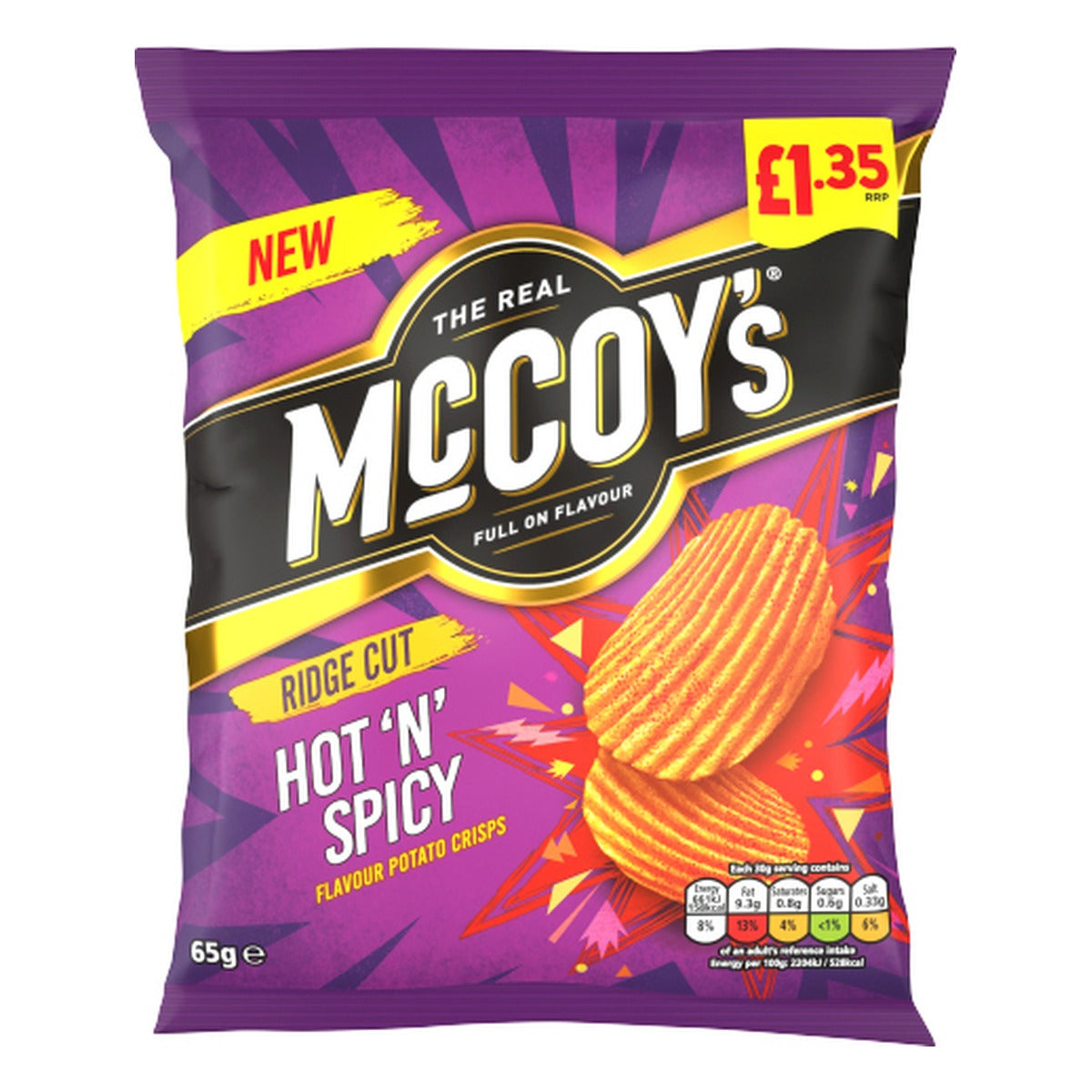 McCoy's Hot n Spicy 20x65g