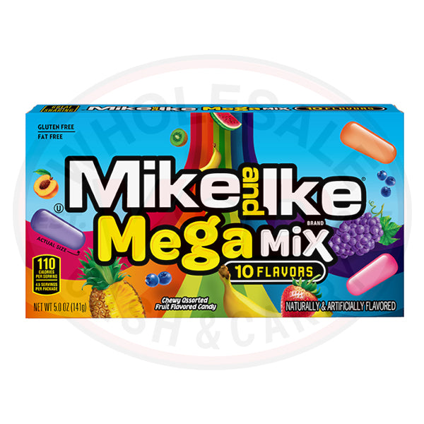 Mike and Ike Mega Mix Theatre Box 5oz (141g) - 12 Packs