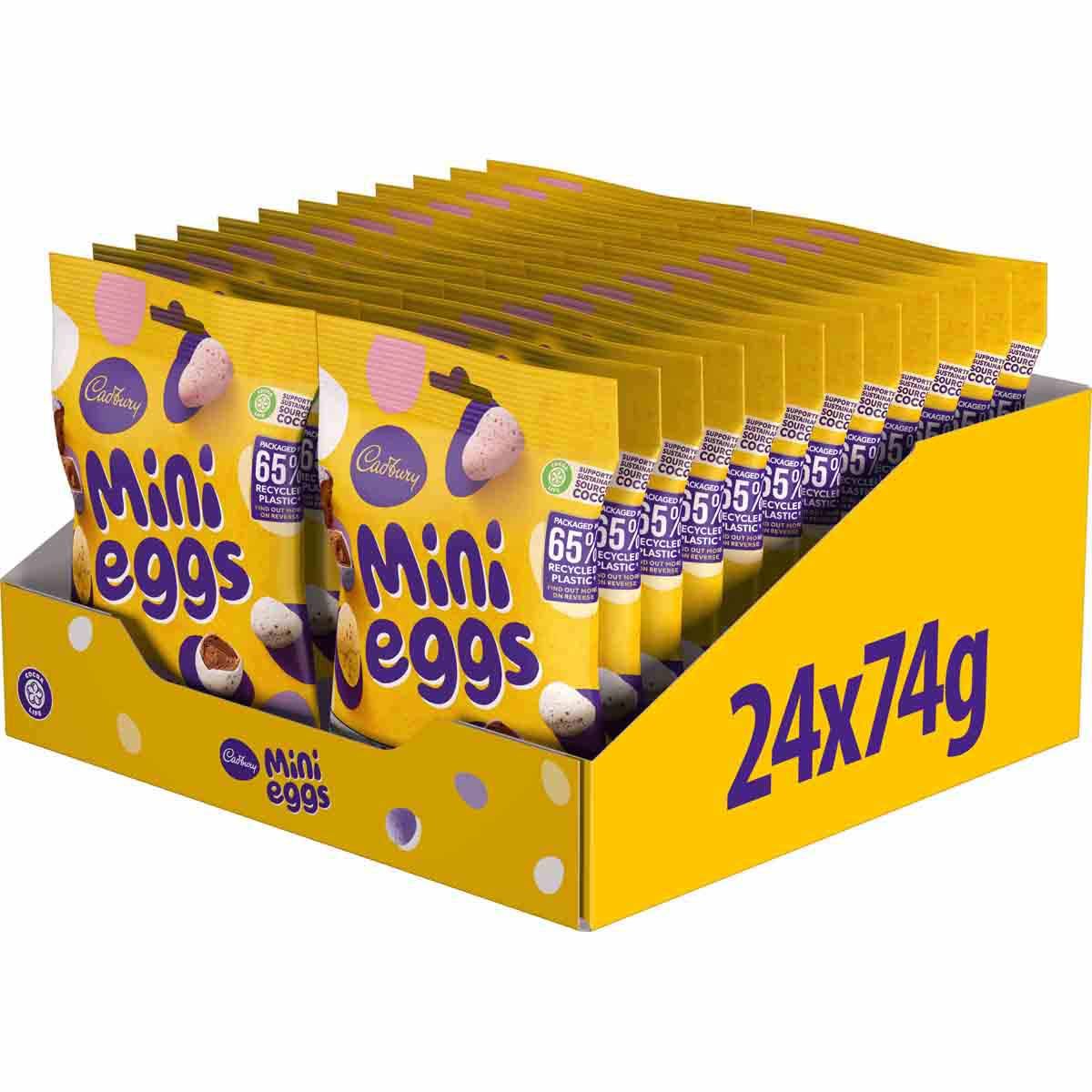 Cadbury Mini Eggs Chocolate Bag 24 x 74g