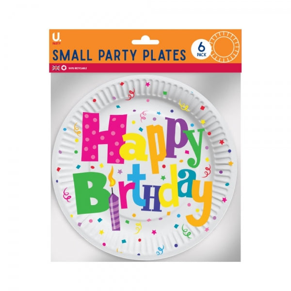 Birthday Small Plates 6pk