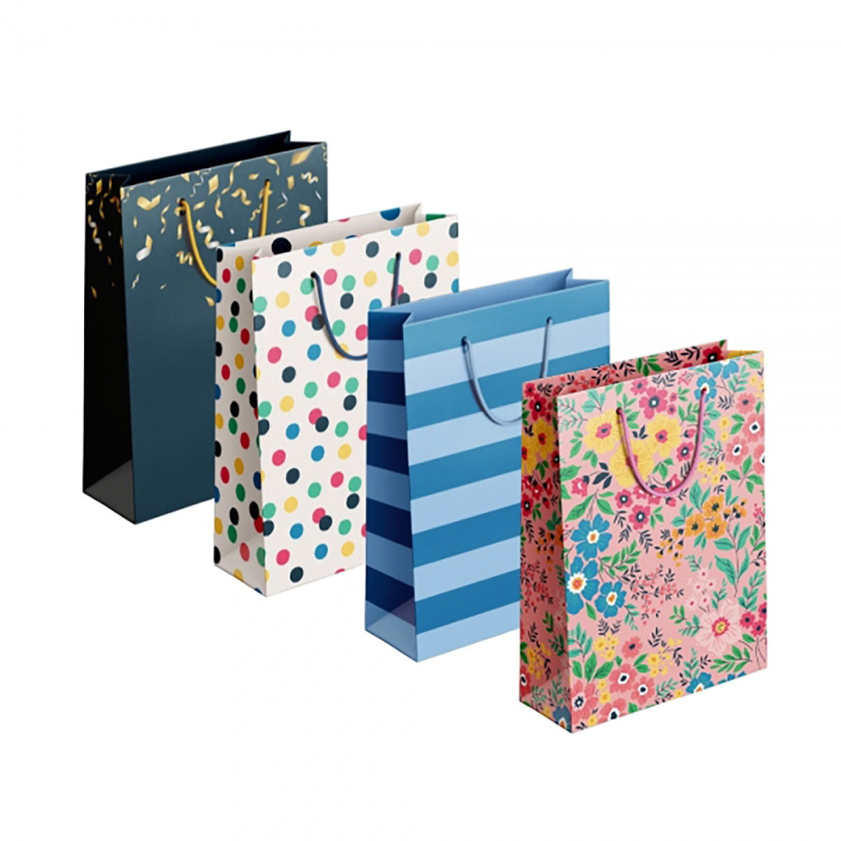 Colour Large Gift Bags 12pk