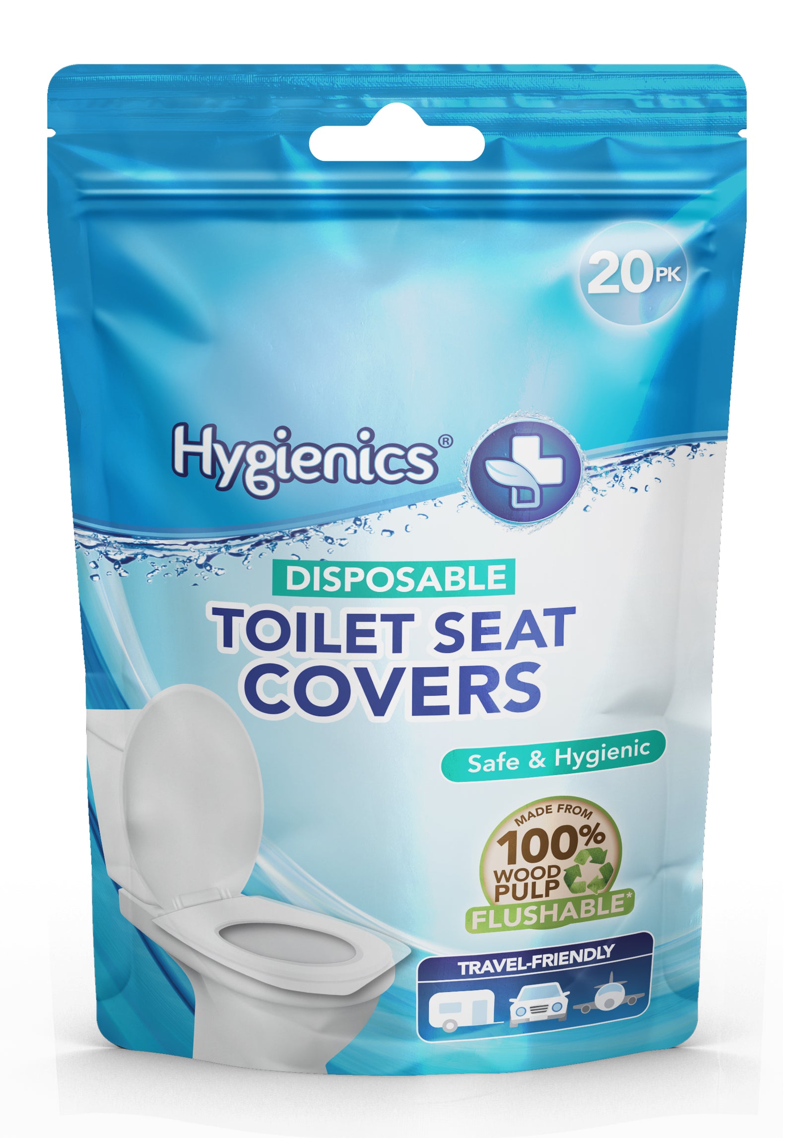 Toilet Seat Covers 20 Pack – Clip Strip