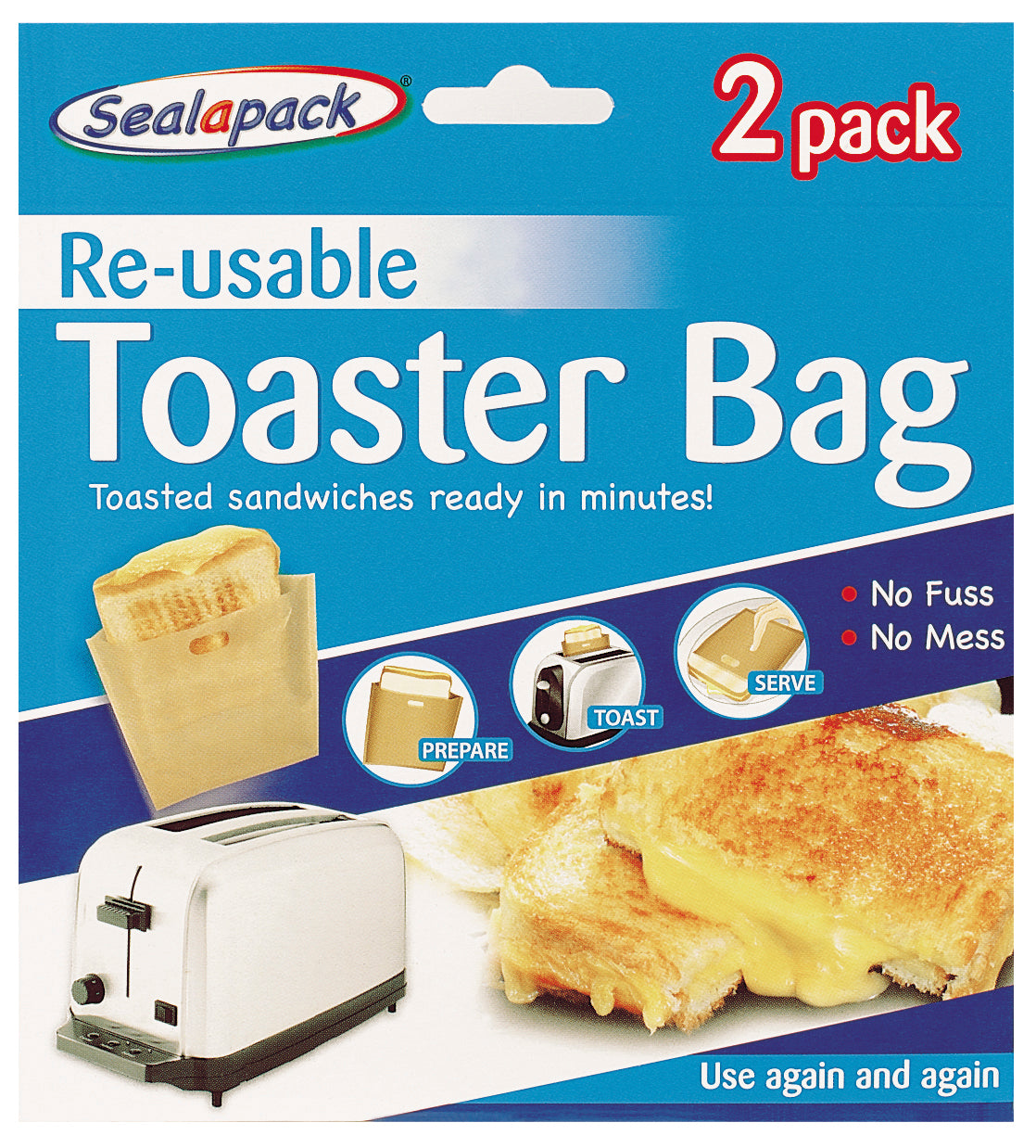 Reusable Toaster Bags 2pk