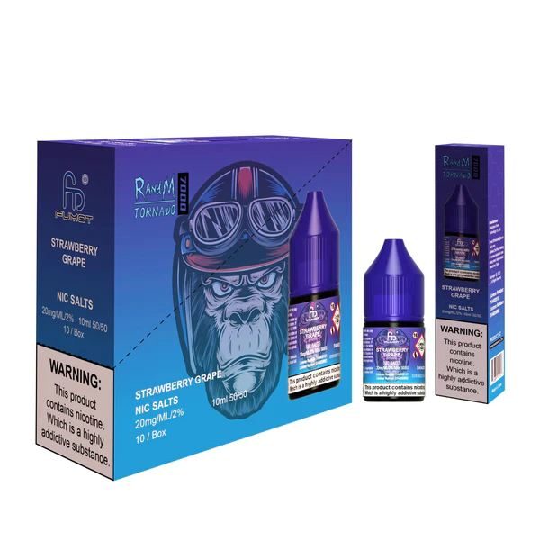 RandM 7000 Strawberry Grape Nic Salt 10ml - Pack