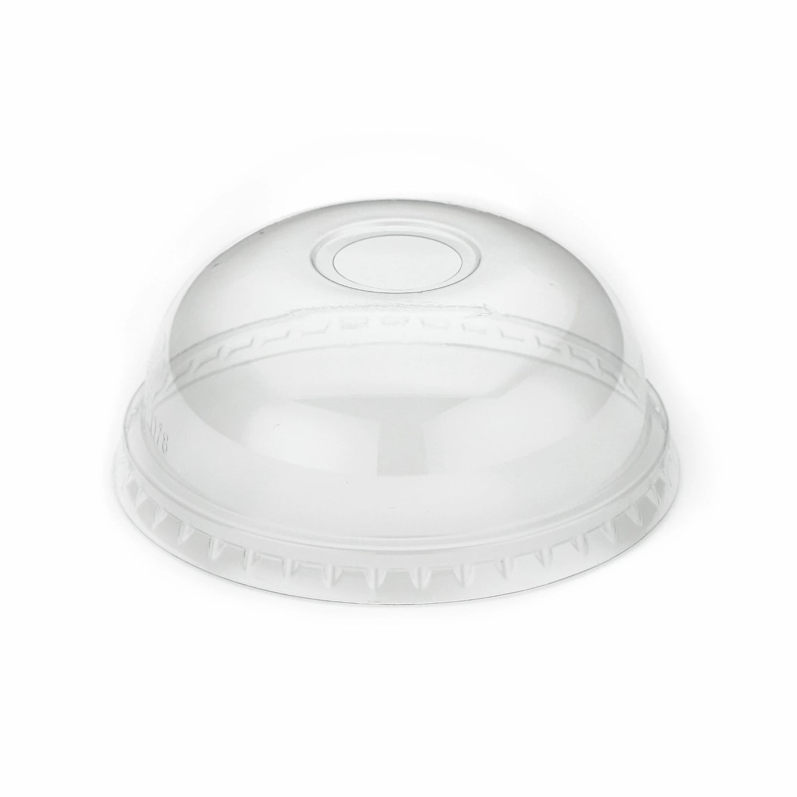 9oz Clear rPET Domed Cold Cup Lid With Hole (40pk)