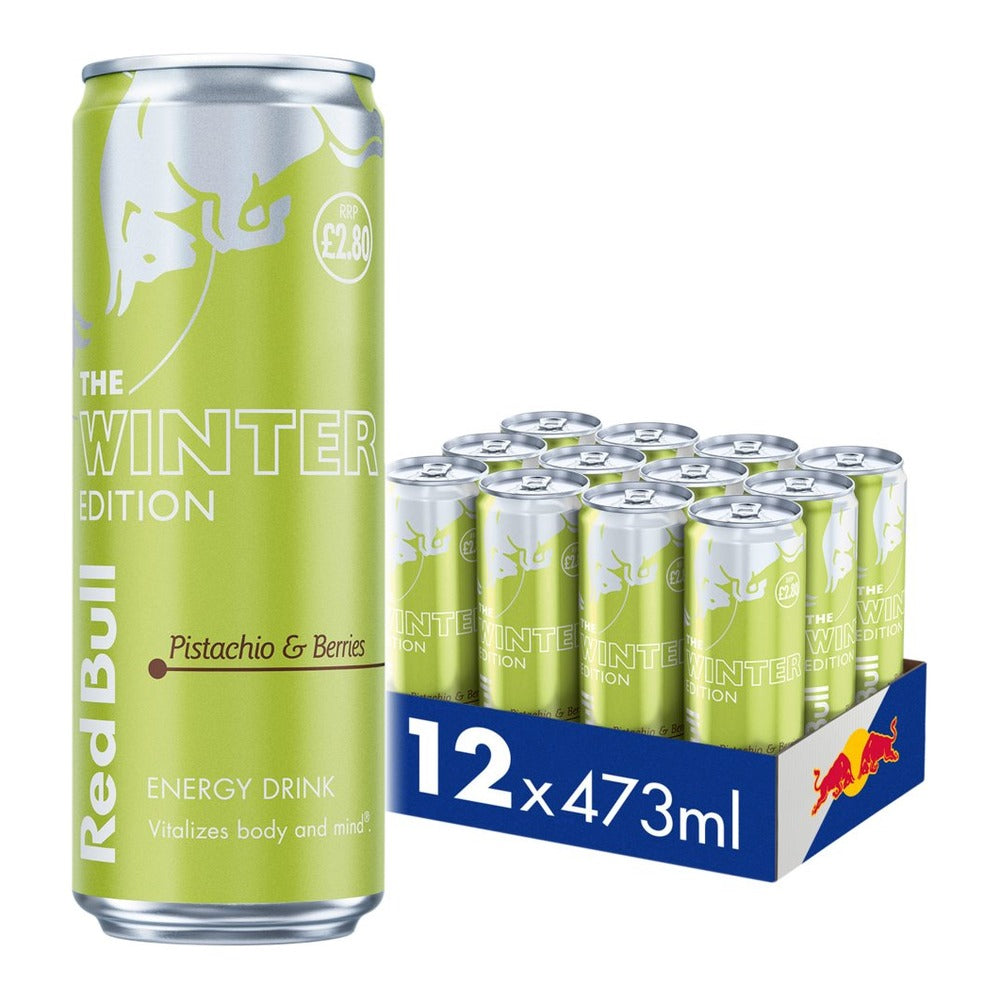 Red Bull Winter Edition Pistachio & Berries 12x473ml PM£2.80