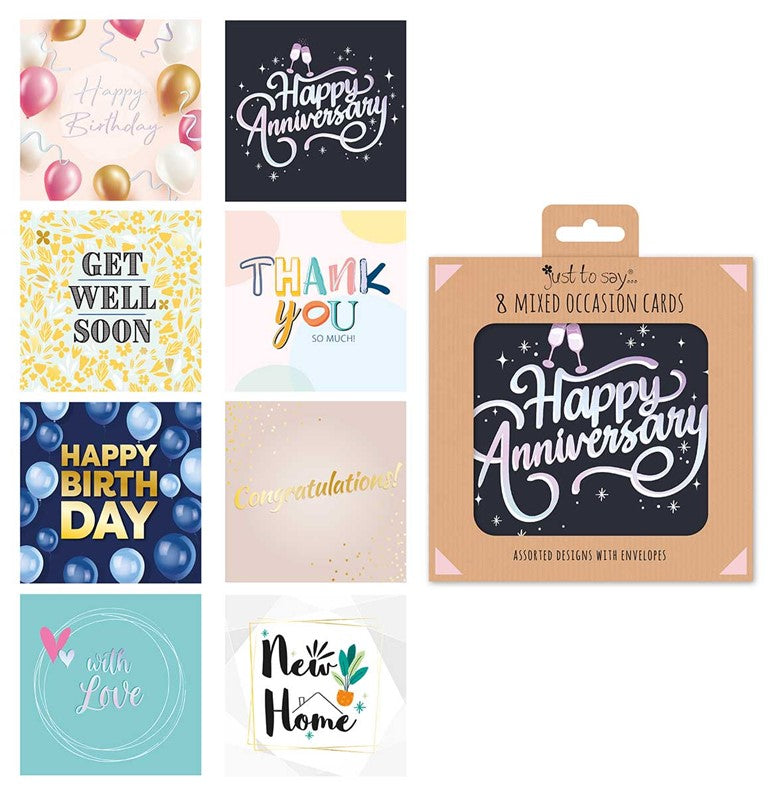 8 Mixed Occasion Cards