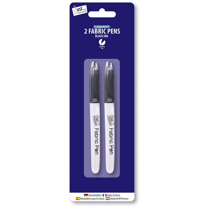 2 Permanent Fabric Marker Pens