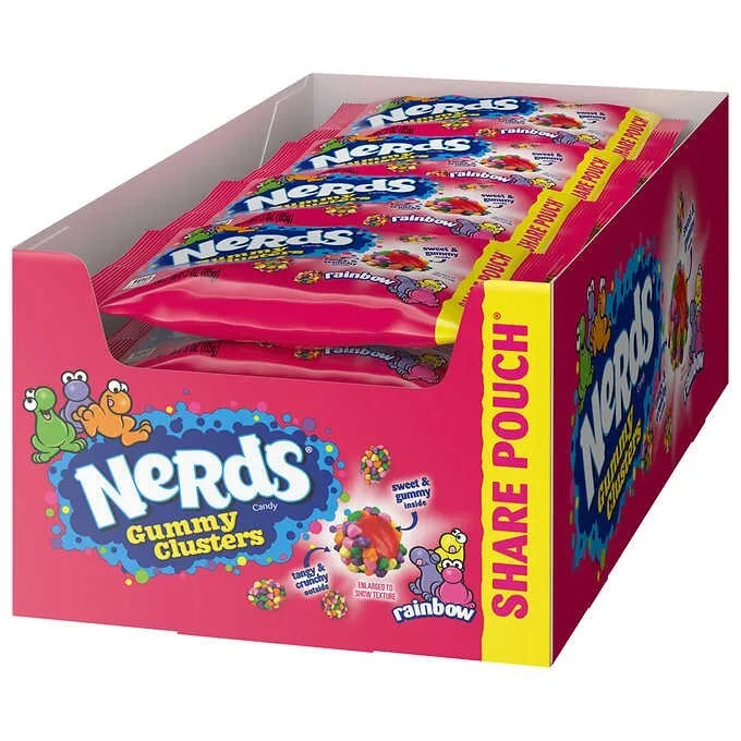 Nerds Gummy Clusters Rainbow 3oz (85g) 12CT