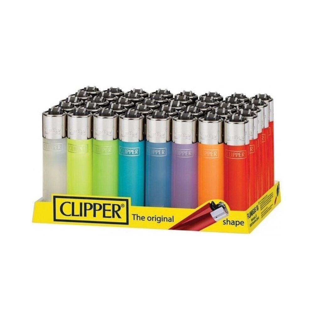 Clipper Reusable Lighters (Transparent Colours)