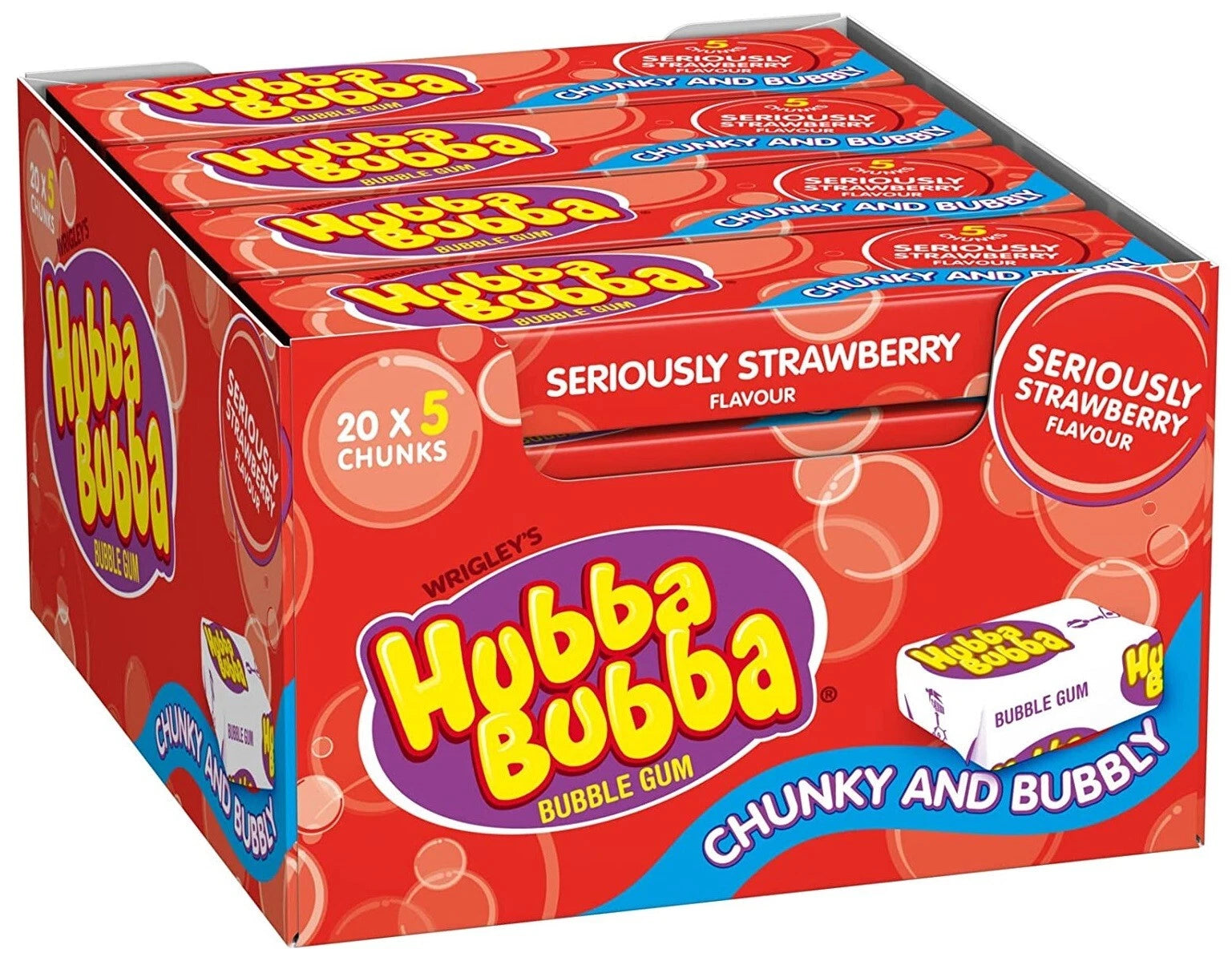 Hubba Bubba Strawberry 20x35g