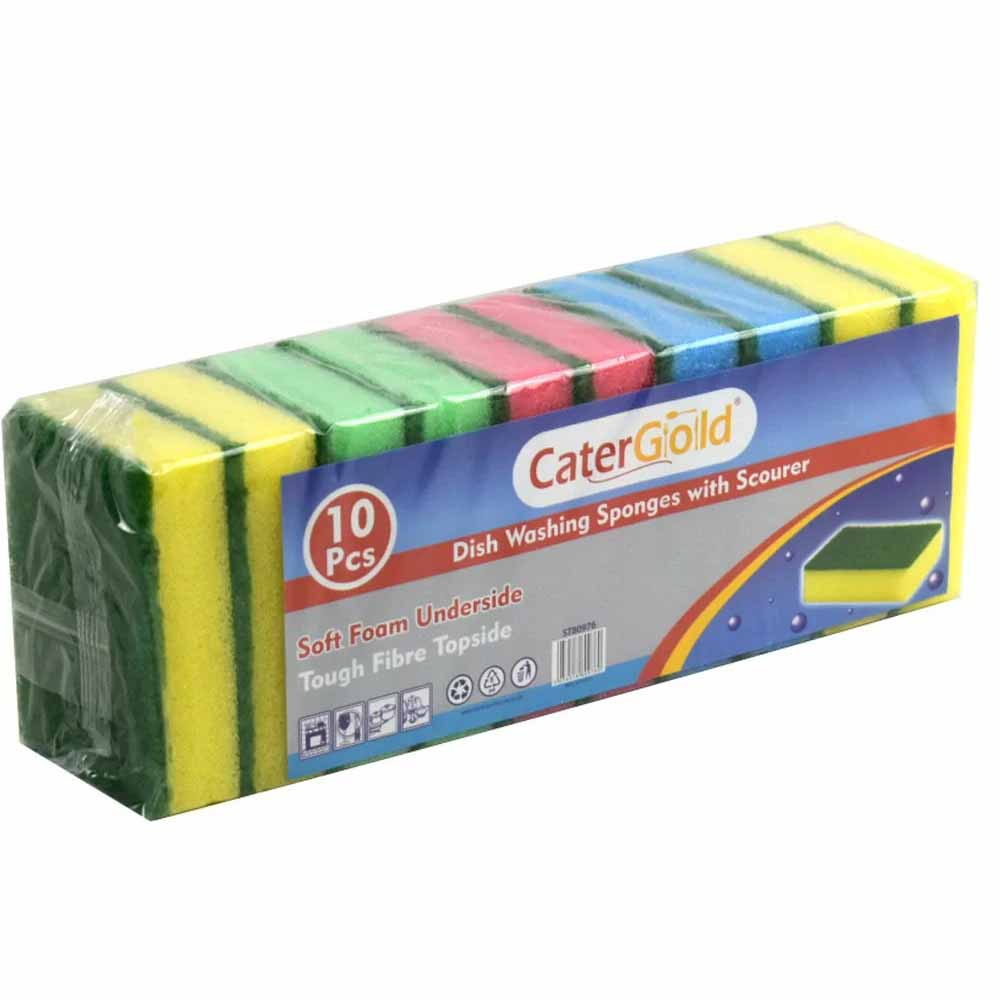 CaterGold Sponge Scourer 10Pack