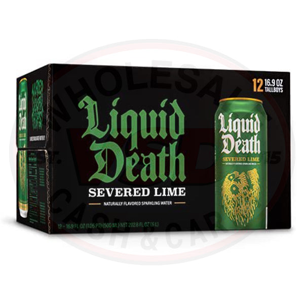 Liquid Death Sparkling Water Severed Lime 500mlx12 (Shipping Restricted*)