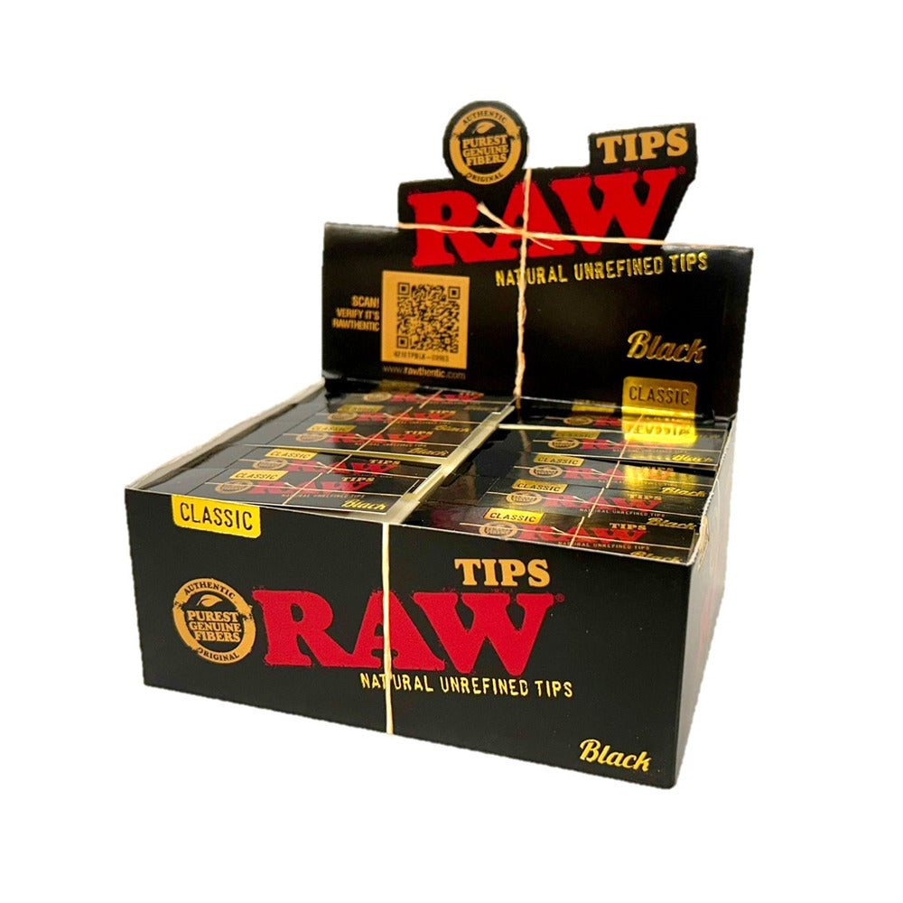 Raw Tips Black Classic 50pcs
