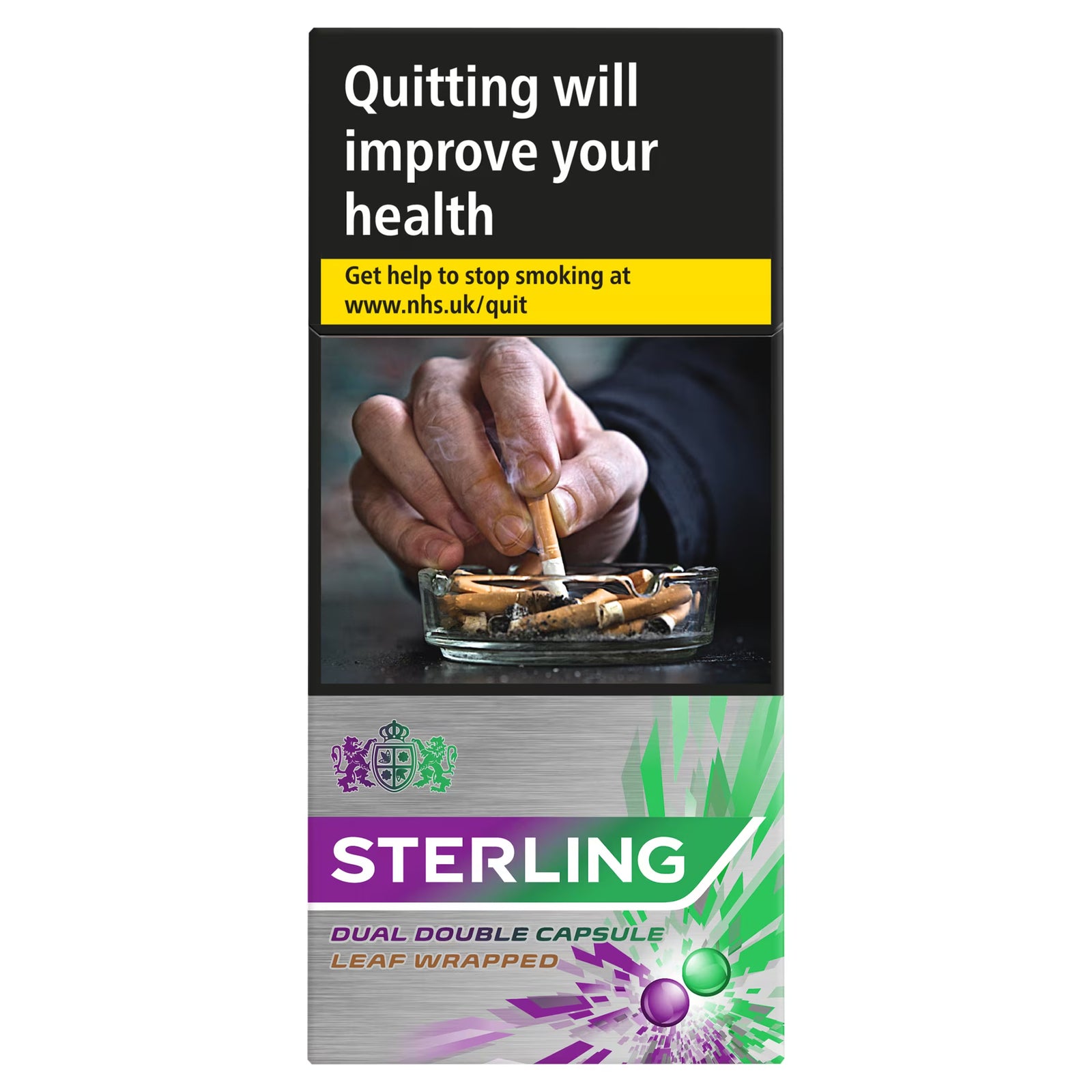 Sterling Dual Double Cap/Leaf Wrapped 10x10 Cigarillos