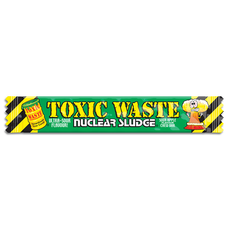 Toxic Waste Nuclear Sludge Chew Bar Green Apple (50 Pack)