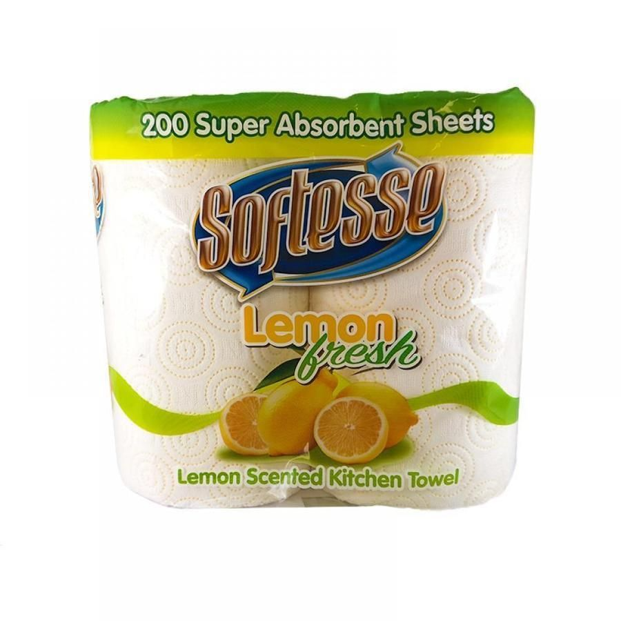 Softese Lemon Scented Kitchen Towel 8 x 2pk