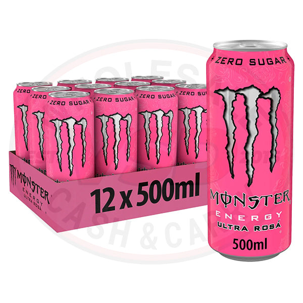 Monster Energy Drink 12x500ml (Ultra Rosa)