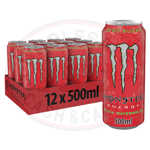Monster Energy Drink 12x500ml (Ultra Watermelon)