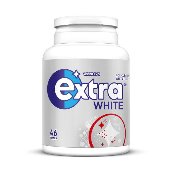 Extra White Gum Bottle 6 x 46pcs