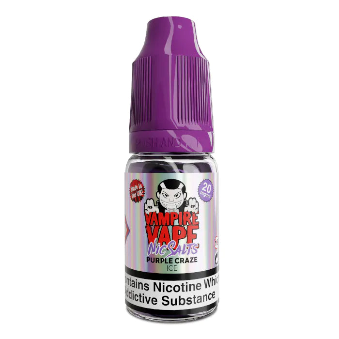 Purple Craze Ice Nic Salt by Vampire Vape - Nic Salts UK