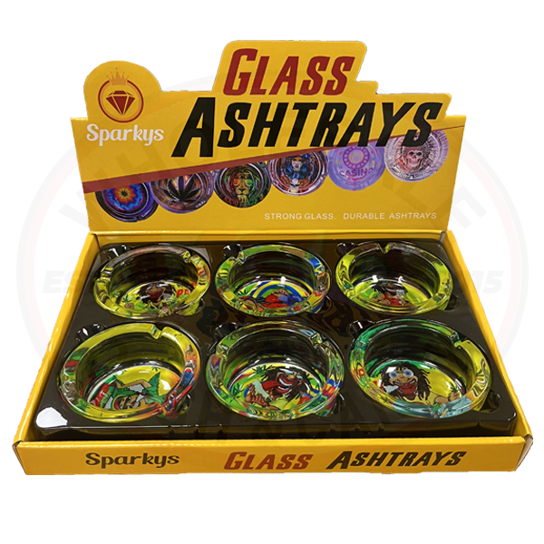 Sparky's Glass Ashtrays