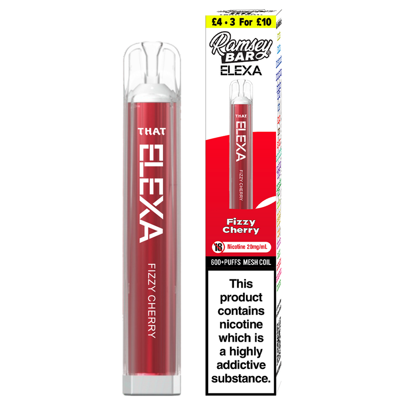 Ramsey Bar Elexa Disposable Vape Device 20mg