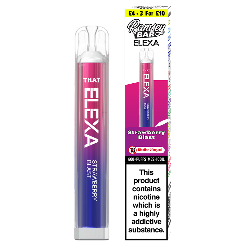 Ramsey Bar Elexa Disposable Vape Device 20mg