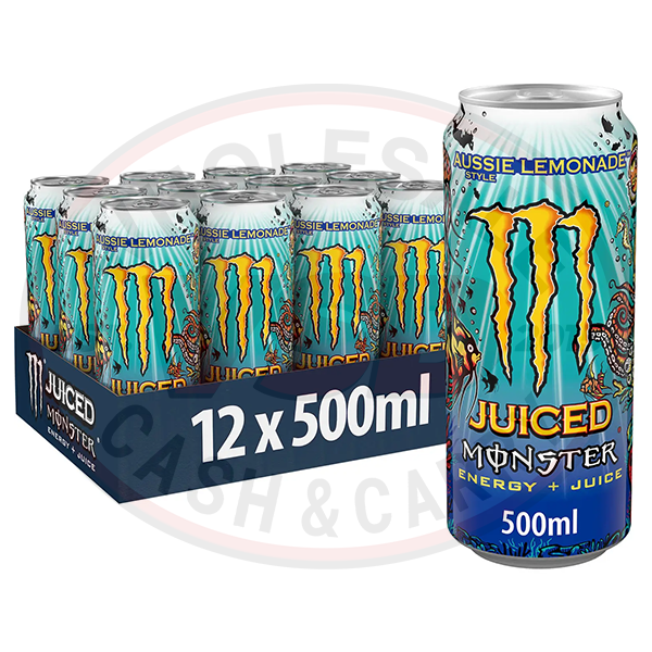 Monster Energy Drink 12x500ml (Aussie Lemonade)