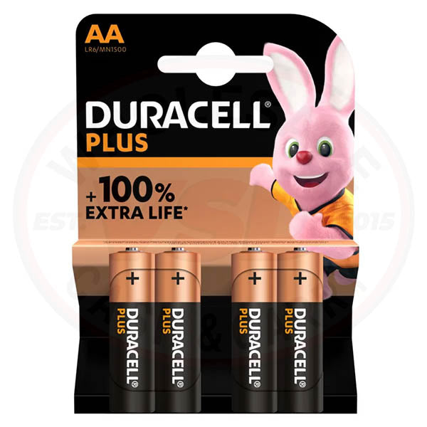 Duracell plus 100 aa/4